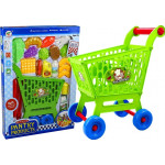 Nákupný vozík s potravinovými výrobkami